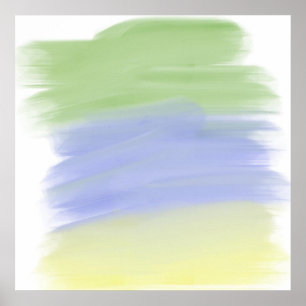 Affiche peinture abstraite colorée