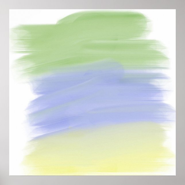 Affiche peinture abstraite colorée (Devant)