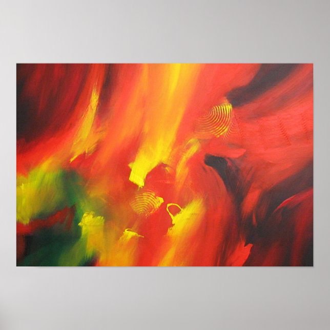 Affiche Peinture Abstraite contemporaine (Devant)