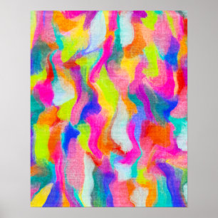 Affiche Peinture Abstraite couleur texturée