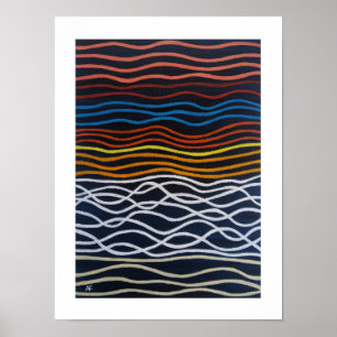 Affiche Peinture Abstraite de Front de Mer par Alfred Fox