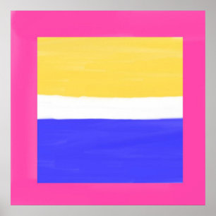 Affiche peinture abstraite moderne