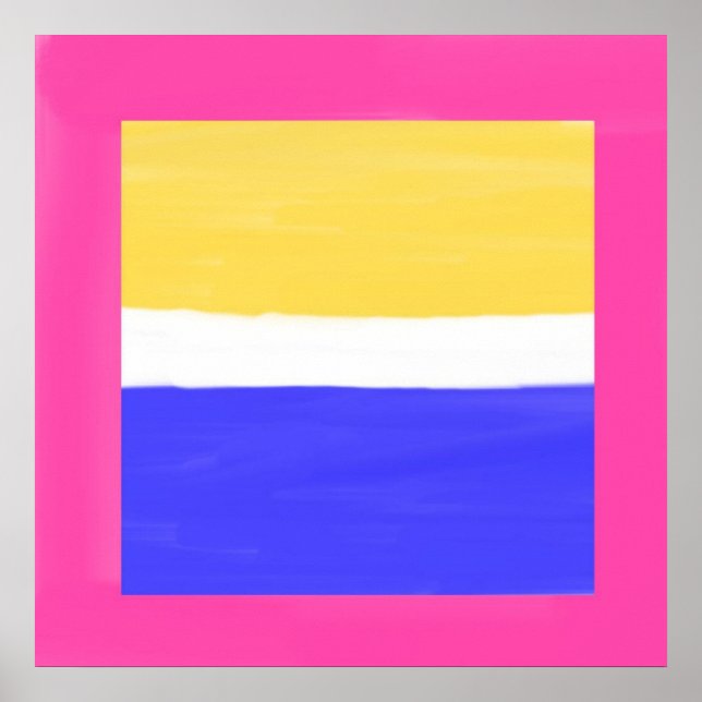 Affiche peinture abstraite moderne (Devant)