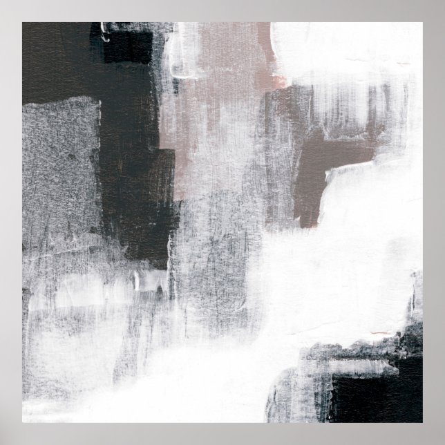 Affiche Peinture Abstraite. OEuvre d'art tendance peinte à (Devant)