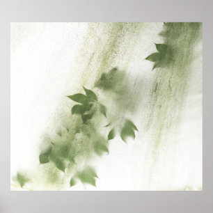 AFFICHE PEINTURE ABSTRAITE PURPLE ET BLANCHE