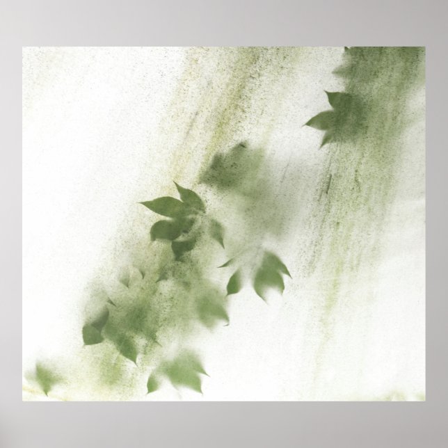 AFFICHE PEINTURE ABSTRAITE PURPLE ET BLANCHE (Devant)