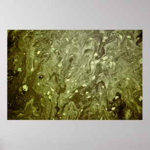 Affiche Peinture abstraite verte