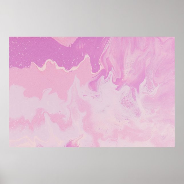 AFFICHE PEINTURE ABSTRAITE VERTE ET NOIRE (Devant)