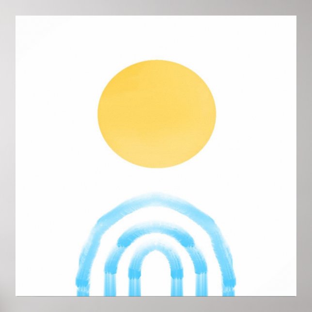 Affiche peinture acrylique abstraite (Devant)