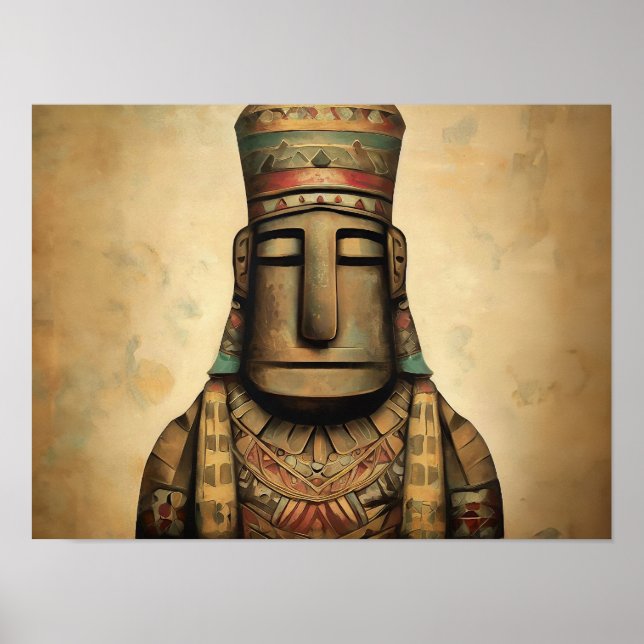 Affiche Peinture amérindienne (Devant)