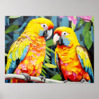 Peinture Art Décor Oiseau de perroquet