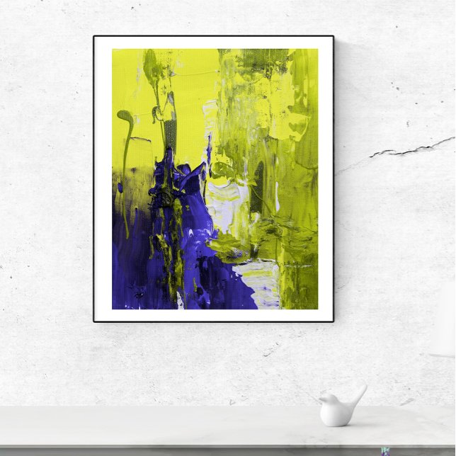 Affiche Peinture Art Mur Découpé. (Créateur téléchargé)