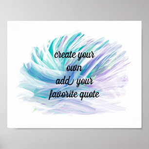 Affiche peinture artistique design ajouter une citation co