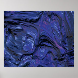 Affiche Peinture bleu violet colorée avec texture lourde