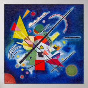 Affiche Peinture bleue Wassily Kandinsky