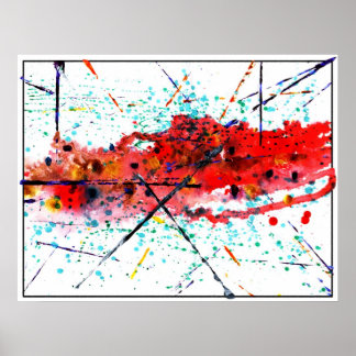 Affiche Peinture brisée Partie Deux