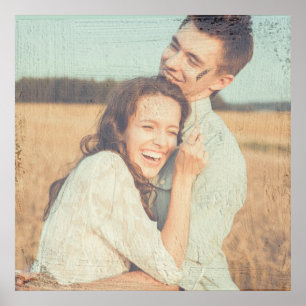 Affiche Peinture Brush Strokes Peint Overlay Photo