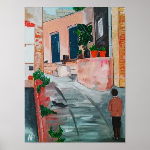 Affiche Peinture Calle Del San Miguel par Alfred Fox