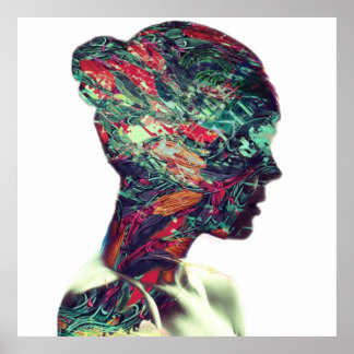 Affiche Peinture classique abstraite femme