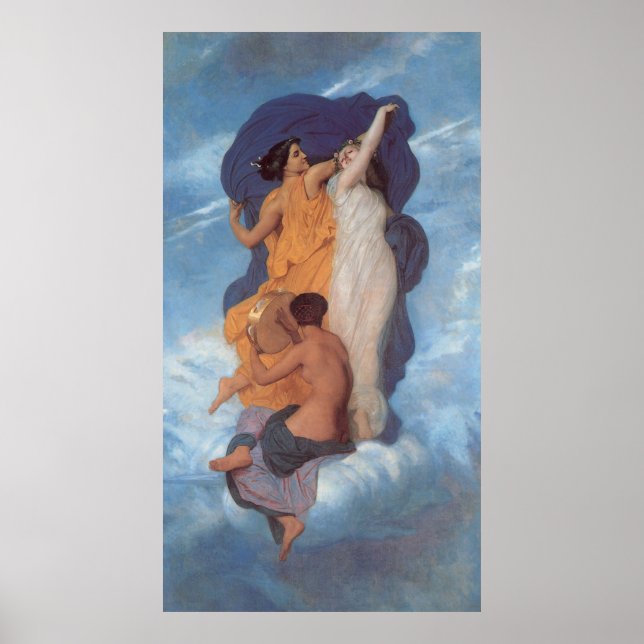 Affiche Peinture classique de Bouguereau La Danse (La dans (Devant)