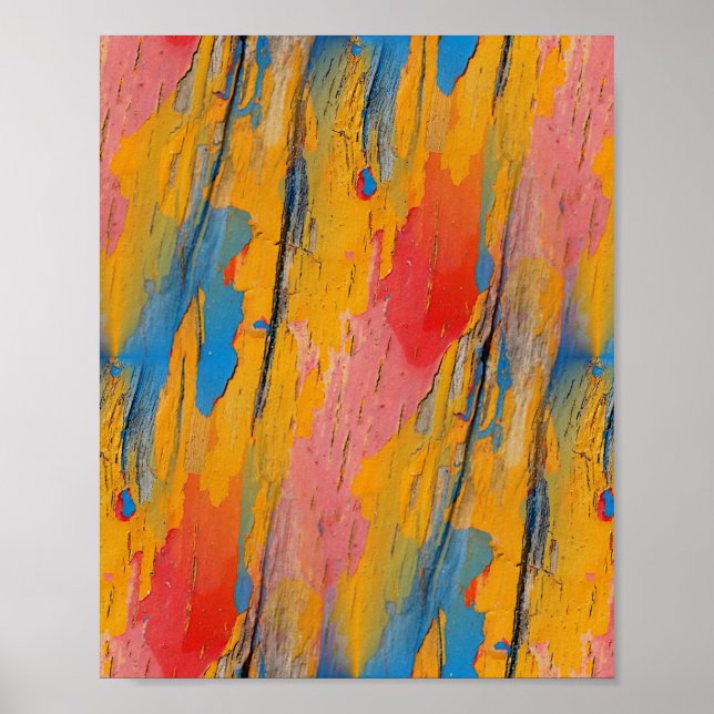 Affiche Peinture colorée (Devant)