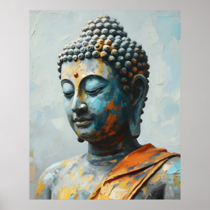 Affiche Peinture colorée de Bouddha - Art moderne à l'impa