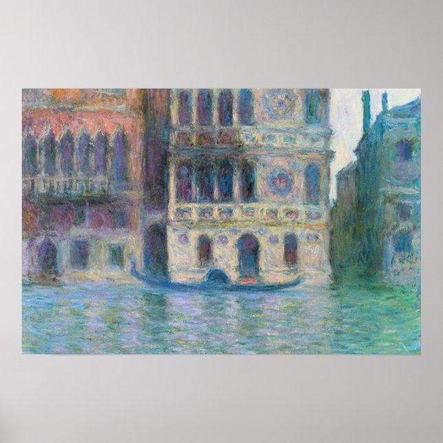 Affiche Peinture colorée du canal de Venise (Devant)