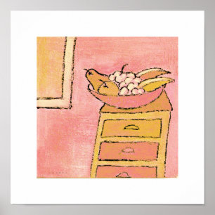 affiche peinture coupe de fruits