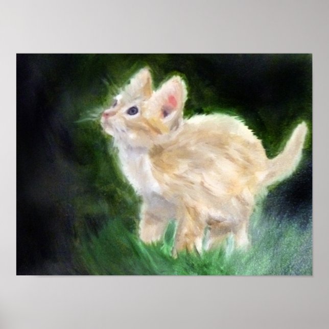 Affiche Peinture Cute Kitten (Devant)