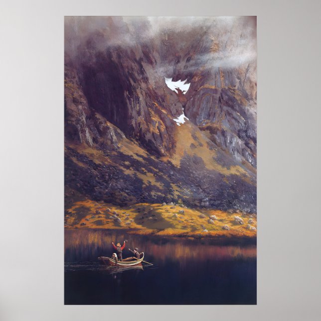Affiche Peinture d'affiche par Theodor Kittelsen Echo (Devant)