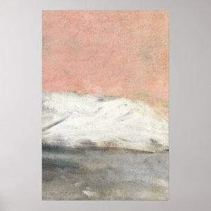 Affiche Peinture d'art Abstraite Pink Pastel