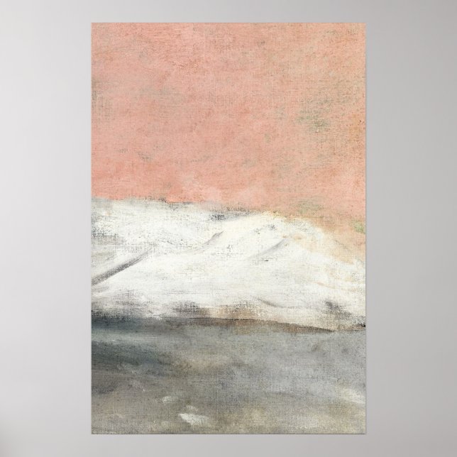 Affiche Peinture d'art Abstraite Pink Pastel (Devant)