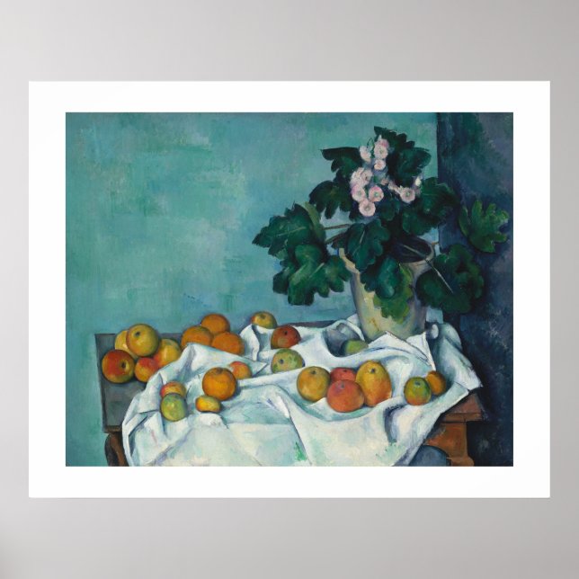 Affiche Peinture d'art fin Paul Cezanne Nature morte (Devant)