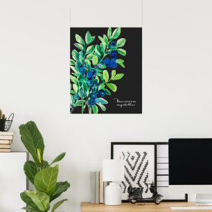 Affiche Peinture de bleuet