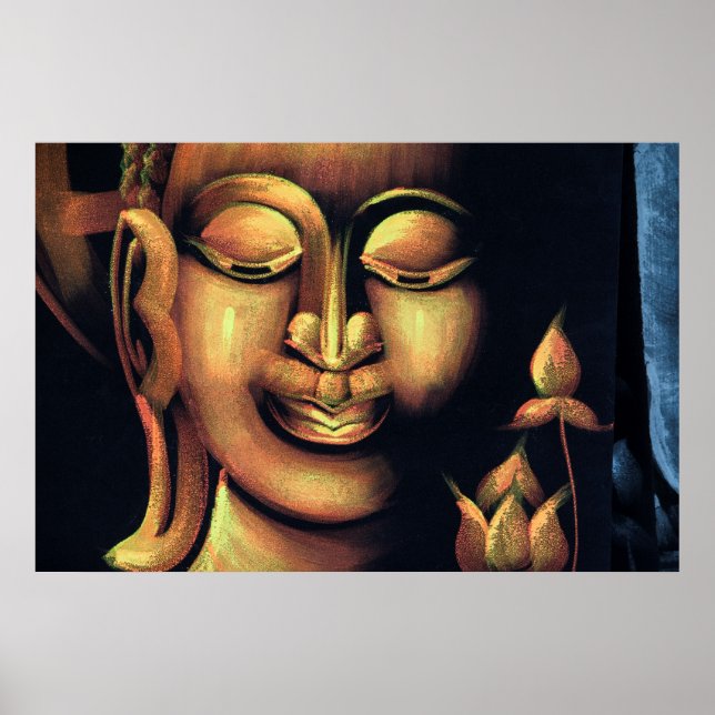 Affiche Peinture de Bouddha (Devant)