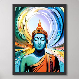 Affiche Peinture de bouddha Art pour la méditation et la p
