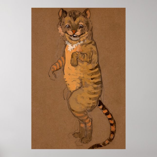 Affiche Peinture de caractères de la forêt d'Alice et Wond (Devant)