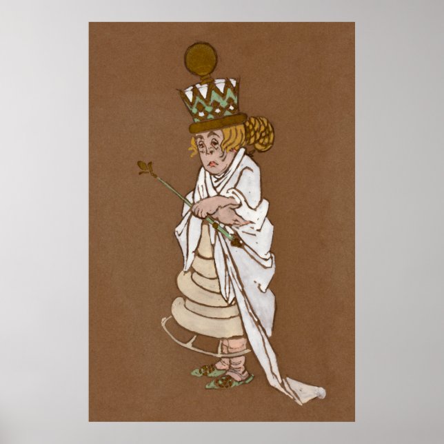 Affiche Peinture de caractères Forêt Alice et Wonderland-4 (Devant)