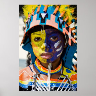 Affiche peinture de carnaval