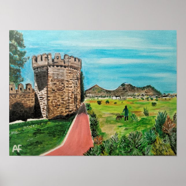 Affiche Peinture de Castell de Benisanó par Alfred Fox (Devant)