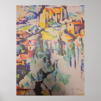 Affiche peinture de cezanne - modifiée par Mark Pettinelli