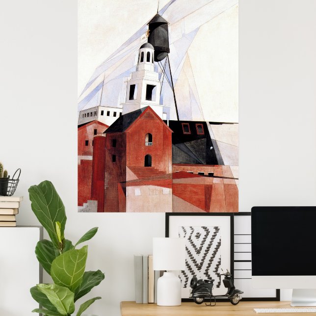 Affiche peinture de Charles Demuth, Lancaster (Bureau à domicile)