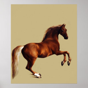 Affiche peinture de cheval Whistlejacket par George Stubbs