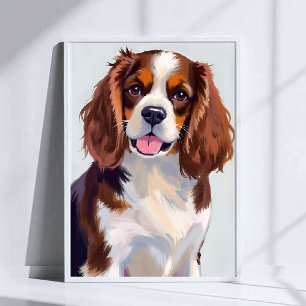 Affiche Peinture de chien Cocker Spaniel