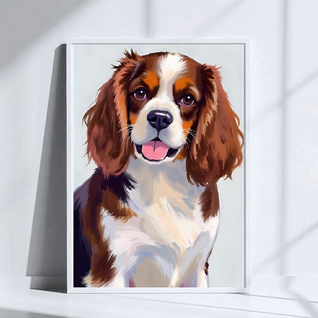 Affiche Peinture de chien Cocker Spaniel (Créateur téléchargé)
