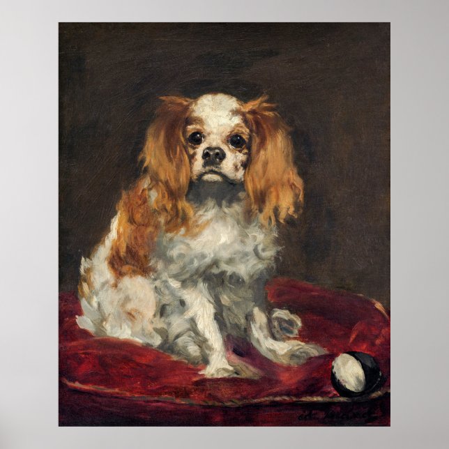 Affiche Peinture de chien de Manet (Devant)