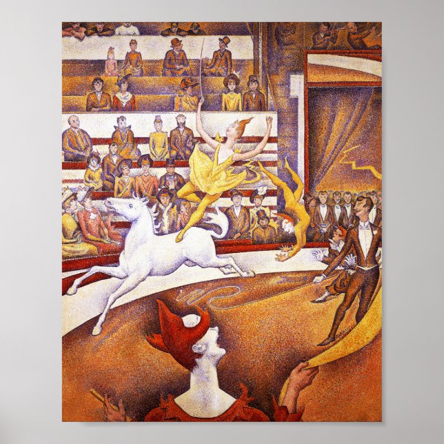 Affiche Peinture de cirque par Georges Seurat (Devant)