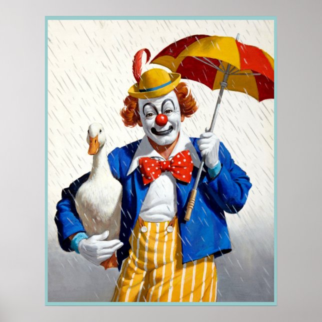 Affiche Peinture de clown 1 (Devant)