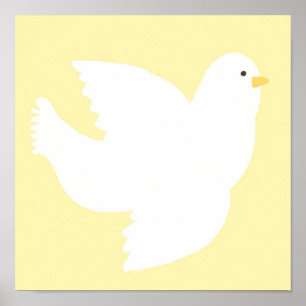 Affiche peinture de colombe