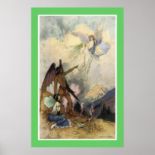 Affiche Peinture de conte de fées vintage " Partez, esprit